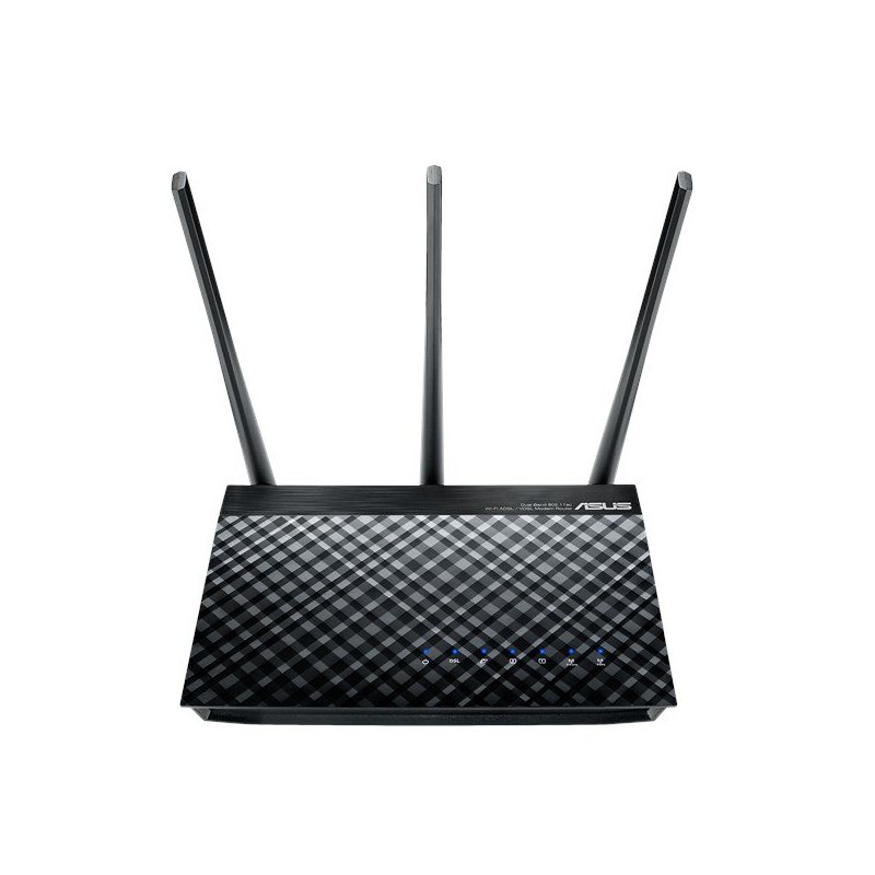 ASUS DSL-AC51 router inalámbrico Doble banda (2,4 GHz   5 GHz) Gigabit Ethernet Negro