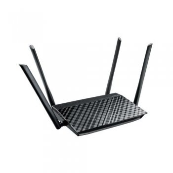ASUS RT-AC1200 router inalámbrico Doble banda (2,4 GHz   5 GHz) Ethernet rápido Negro