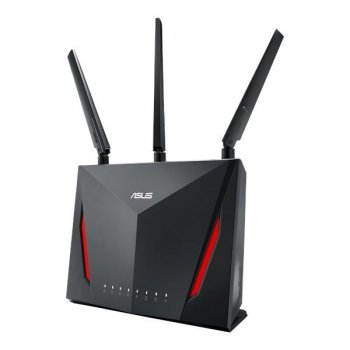 ASUS RT-AC2900 router inalámbrico Doble banda (2,4 GHz   5 GHz) Gigabit Ethernet Negro