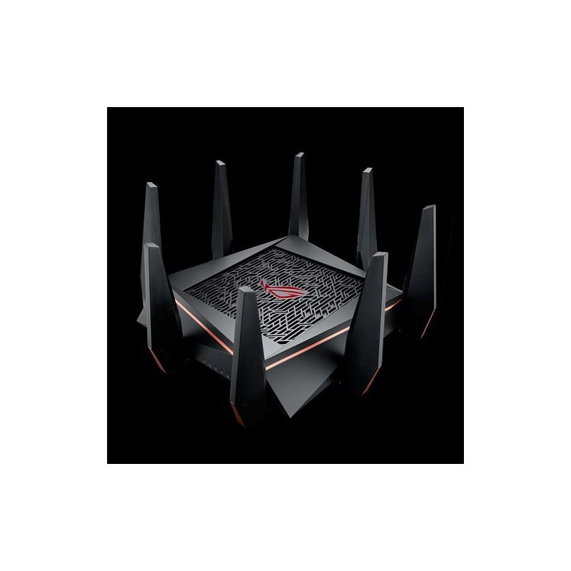 ASUS ROG Rapture GT-AC5300 router inalámbrico Tribanda (2,4 GHz 5 GHz 5 GHz) Gigabit Ethernet Negro