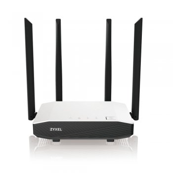 Zyxel NBG6615 router inalámbrico Doble banda (2,4 GHz   5 GHz) Gigabit Ethernet Negro, Blanco