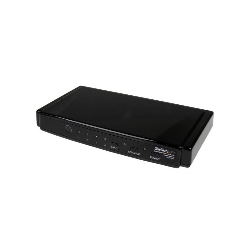 StarTech.com Conmutador HDMI de 4 Puertos - 4x1 con Audio - Switch Selector
