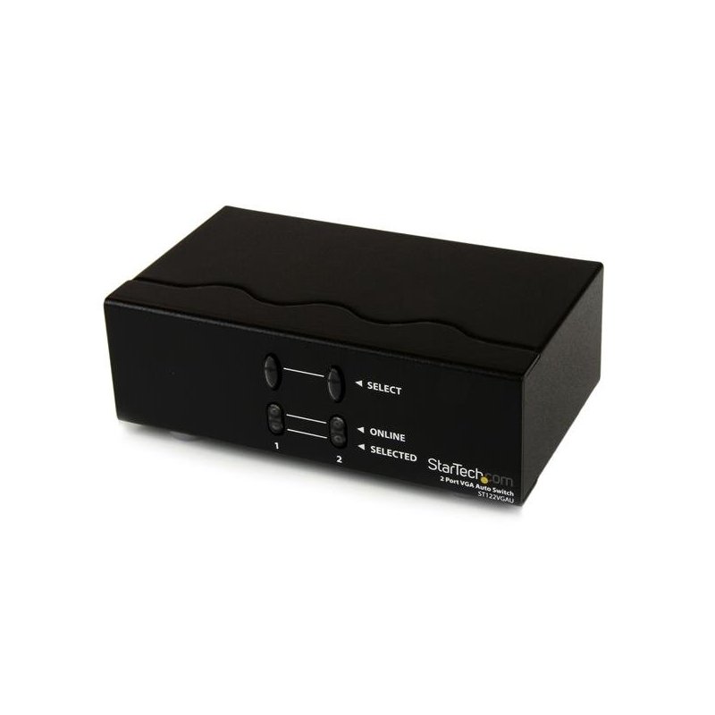 StarTech.com Conmutador Automático de Vídeo VGA de 2 puertos - Switch Selector de Dos Salidas