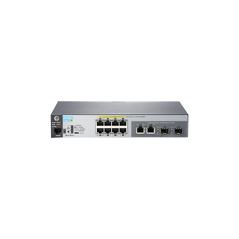 Aruba, a Hewlett Packard Enterprise company Aruba 2530 8G PoE+ Gestionado L2 Gigabit Ethernet (10 100 1000) Gris 1U Energía