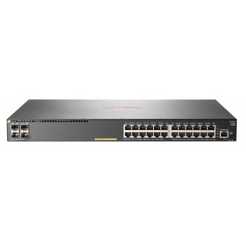 Aruba, a Hewlett Packard Enterprise company Aruba 2930F 24G PoE+ 4SFP Gestionado L3 Gigabit Ethernet (10 100 1000) Gris 1U