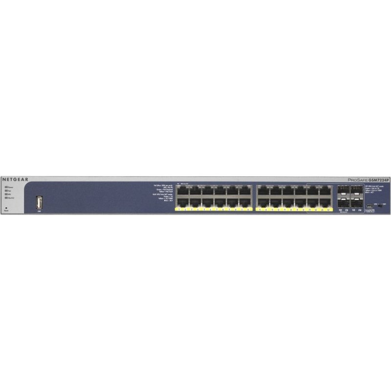 Netgear ProSafe GSM7224P Gestionado L2+ Gris Energía sobre Ethernet (PoE)