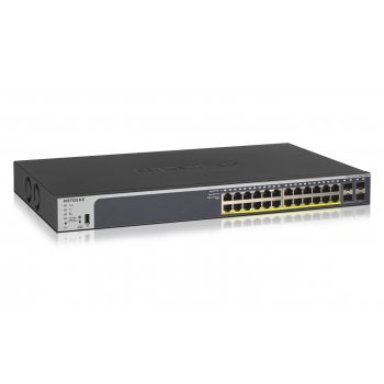 Netgear GS728TP Gestionado L2 L3 L4 Gigabit Ethernet (10 100 1000) Negro 1U Energía sobre Ethernet (PoE)