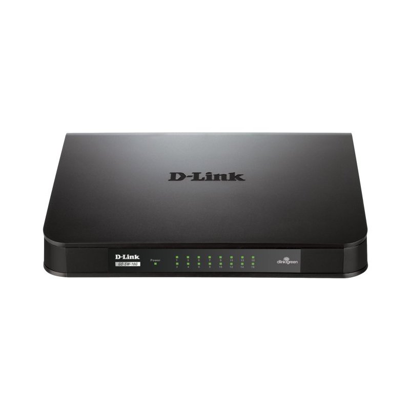 D-Link GO-SW-16G switch No administrado Gigabit Ethernet (10 100 1000) Negro
