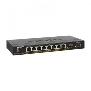 Netgear GS310TP Gestionado L2 Gigabit Ethernet (10 100 1000) Negro Energía sobre Ethernet (PoE)