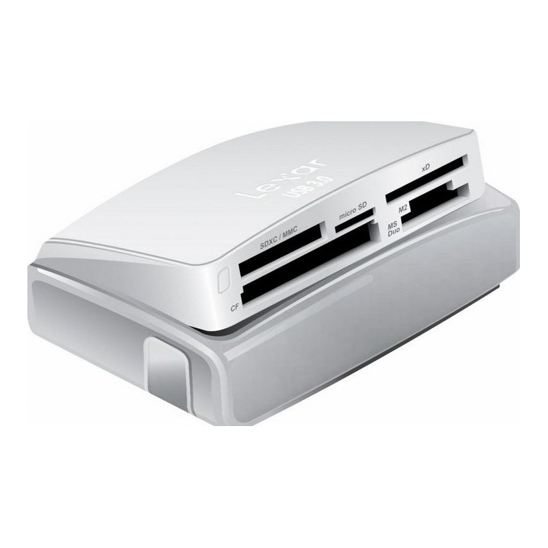 Lexar LRW025URBEU lector de tarjeta Blanco USB 3.0