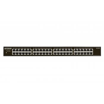 Netgear GS348 No administrado Gigabit Ethernet (10 100 1000) Negro 1U