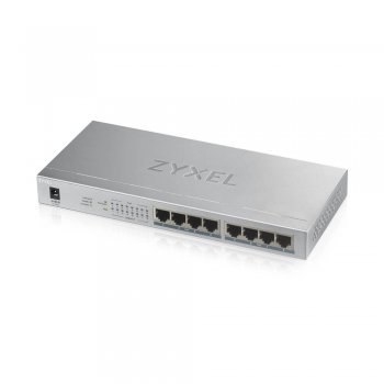 Zyxel GS1008HP No administrado Gigabit Ethernet (10 100 1000) Gris Energía sobre Ethernet (PoE)