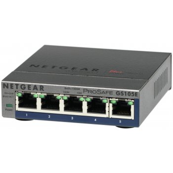 Netgear GS105E-200PES switch Gestionado L2 L3 Gigabit Ethernet (10 100 1000) Gris