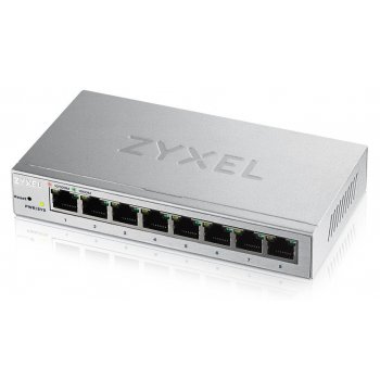 Zyxel GS1200-8 Gestionado Gigabit Ethernet (10 100 1000) Plata