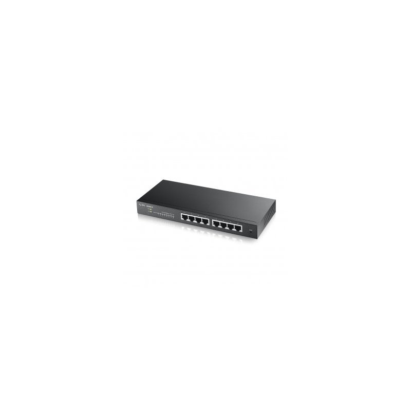Zyxel GS1900-8 switch Gestionado Gigabit Ethernet (10 100 1000) Negro