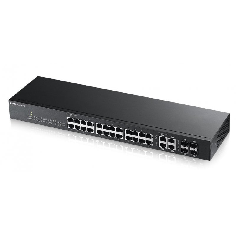 Zyxel GS1920-24 switch Gestionado L2 Gigabit Ethernet (10 100 1000) Negro 1U