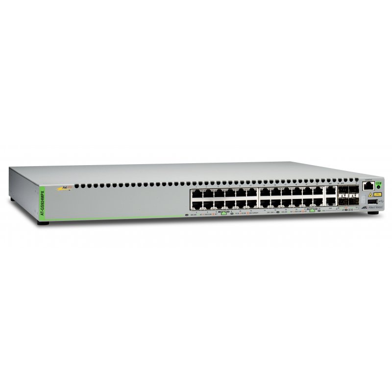 Allied Telesis AT-GS924MPX-50 Gestionado L2 Gigabit Ethernet (10 100 1000) Gris Energía sobre Ethernet (PoE)