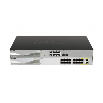D-Link DXS-1100-16SC switch Gestionado 10G Ethernet (100 1000 10000) Negro