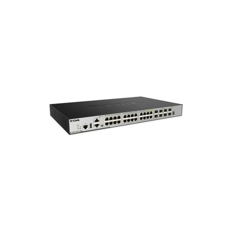 D-Link DGS-3630-28TC Gestionado L3 Gigabit Ethernet (10 100 1000) Negro 1U