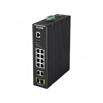D-Link DIS-200G-12PS switch Gestionado L2 Gigabit Ethernet (10 100 1000) Negro Energía sobre Ethernet (PoE)