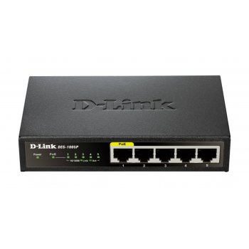 D-Link DGS-1005P switch Fast Ethernet (10 100) Energía sobre Ethernet (PoE)
