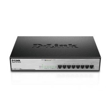 D-Link DGS-1008MP switch No administrado Gigabit Ethernet (10 100 1000) Negro 1U Energía sobre Ethernet (PoE)