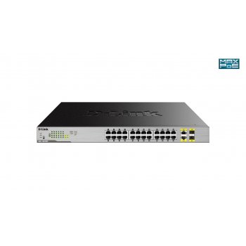 D-Link DGS-1026MP switch No administrado Gigabit Ethernet (10 100 1000) Negro, Gris Energía sobre Ethernet (PoE)