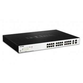 D-Link DGS-1100-26MP switch Gestionado L2 Gigabit Ethernet (10 100 1000) Negro 1U Energía sobre Ethernet (PoE)