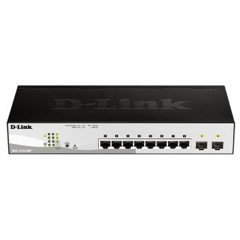 D-Link DGS-1210-08P switch L2 Gigabit Ethernet (10 100 1000) Negro Energía sobre Ethernet (PoE)