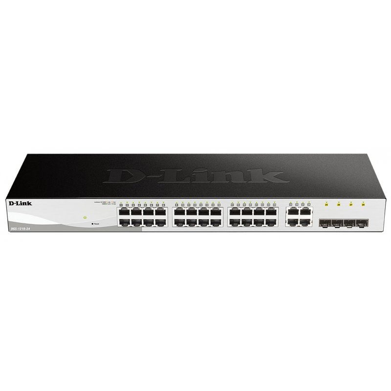 D-Link DGS-1210-24 switch Gestionado L2 Gigabit Ethernet (10 100 1000) Negro 1U