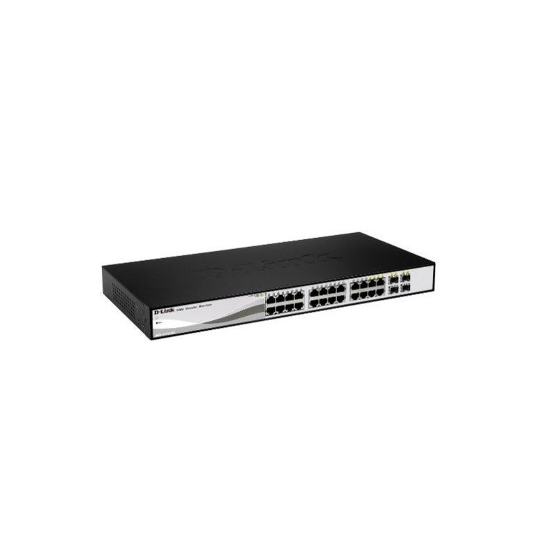 D-Link DGS-1210-26 switch Gestionado L2 Gigabit Ethernet (10 100 1000) Negro, Gris 1U