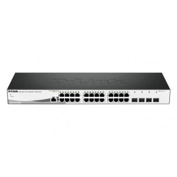 D-Link DGS-1210-28 ME switch Gestionado L2 Gigabit Ethernet (10 100 1000) Negro 1U