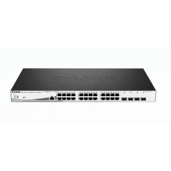 D-Link DGS-1210-28MP switch Gestionado L2 Gigabit Ethernet (10 100 1000) Negro, Gris 1U Energía sobre Ethernet (PoE)