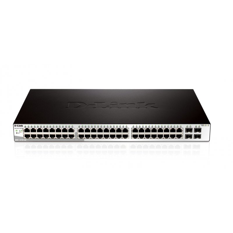 D-Link DGS-1210-52 switch Gestionado L2 Gigabit Ethernet (10 100 1000) Negro 1U