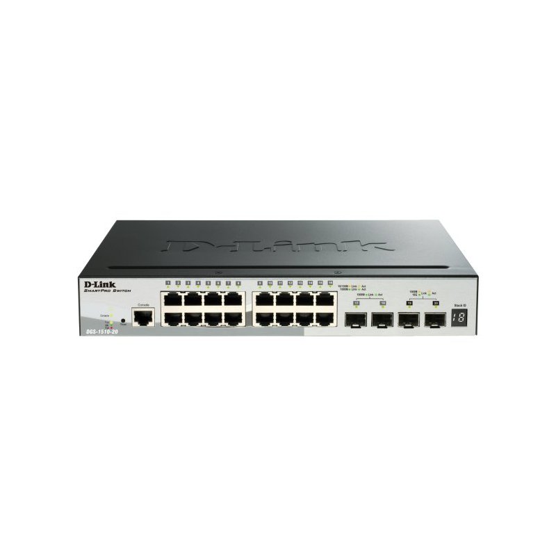 D-Link DGS-1510 Gestionado L3 Gigabit Ethernet (10 100 1000) Negro Energía sobre Ethernet (PoE)
