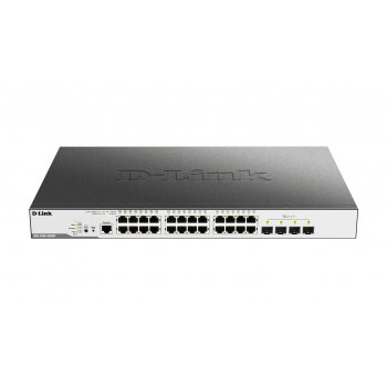 D-Link DGS-3000-28XMP switch Gestionado L2 Gigabit Ethernet (10 100 1000) Negro 1U Energía sobre Ethernet (PoE)