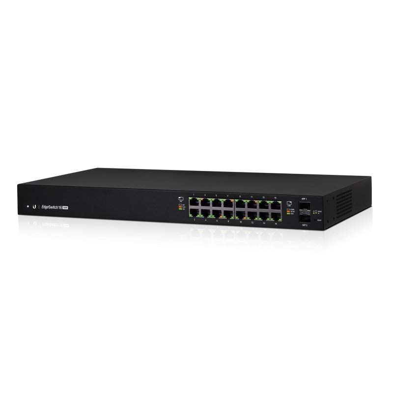 Ubiquiti Networks ES-16-150W switch Gestionado L2 L3 Gigabit Ethernet (10 100 1000) Negro Energía sobre Ethernet (PoE)