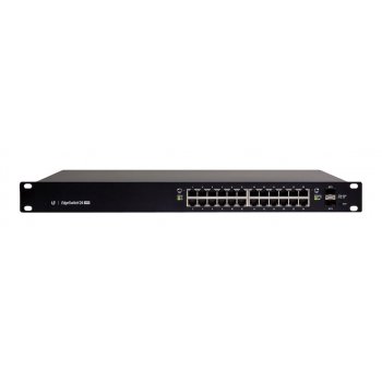 Ubiquiti Networks ES-24-500W switch Gestionado L2 L3 Gigabit Ethernet (10 100 1000) Negro 1U Energía sobre Ethernet (PoE)