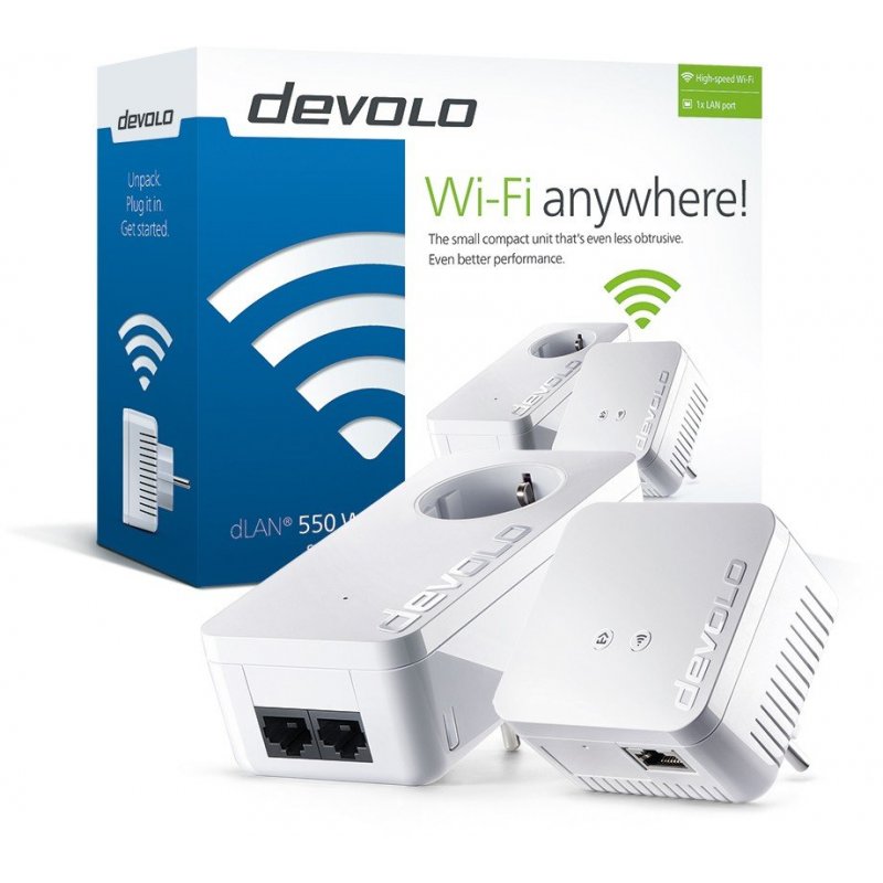 Devolo dLAN 550 WiFi Starter Kit 100 Mbit s Ethernet Blanco 2 pieza(s)