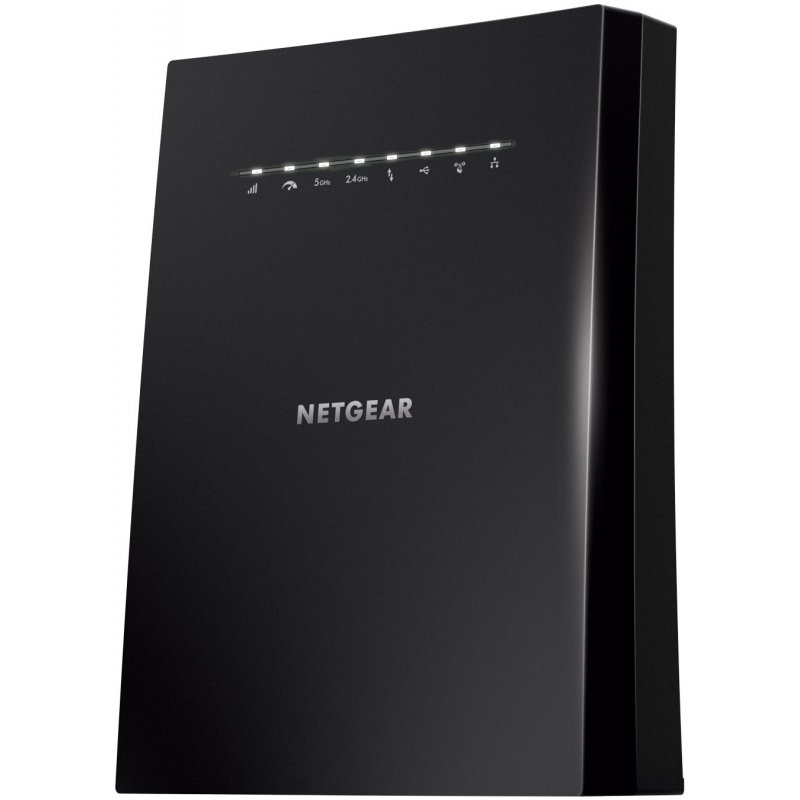 Netgear X6S router inalámbrico Tribanda (2,4 GHz 5 GHz 5 GHz) Gigabit Ethernet Negro