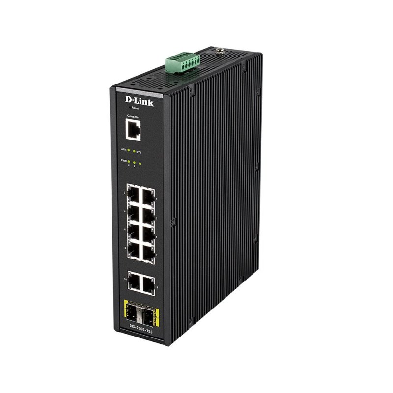 D-Link DIS-200G-12S switch Gestionado L2 Gigabit Ethernet (10 100 1000) Negro