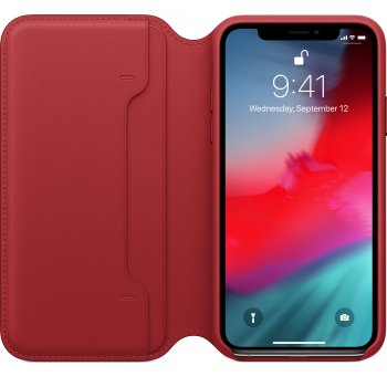 Apple MRWX2ZM A funda para teléfono móvil 14,7 cm (5.8") Folio Rojo