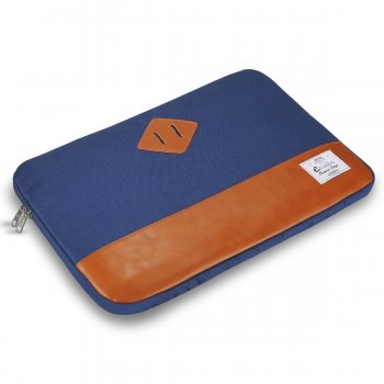 e-Vitta Sleeve Heritage maletines para portátil 39,6 cm (15.6") Funda Azul, Marrón