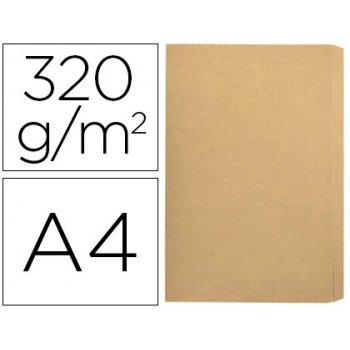 Subcarpeta cartulina gio folio pocket bolsa con solapa intenso kraft bicolor 320g m2