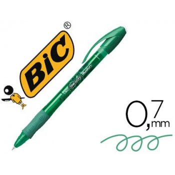 BIC Gel-ocity illusion Bolígrafo de gel con tapa Verde 12 pieza(s)