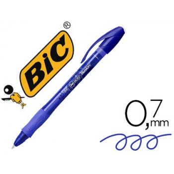 BIC Gel-ocity illusion Bolígrafo de gel de punta retráctil Azul 12 pieza(s)