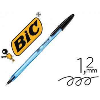 BIC Cristal Soft Negro Bolígrafo Medio 50 pieza(s)