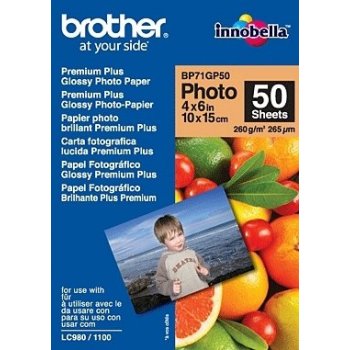 Brother BP71GP50 Premium Glossy Photo Paper papel fotográfico Blanco