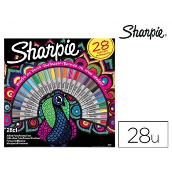 Sharpie 2058158 marcador 28 pieza(s) Multicolor Punta fina