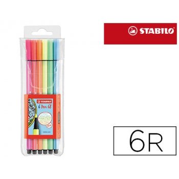 STABILO 106881106 rotulador Medio Metálico, Multicolor 6 pieza(s)